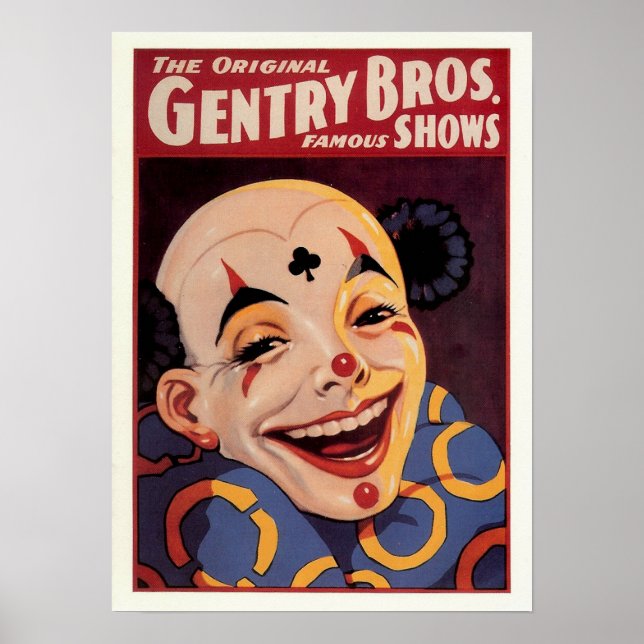 Gentry Bros. Vintage Circus Poster (Front)