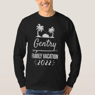 Gentry Family Vacation Tropical Group Trip Beach T-Shirt