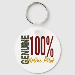 Genuine Airline Pilot Key Ring