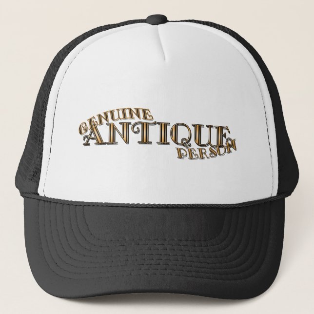 Genuine Antique Person Trucker Hat (Front)