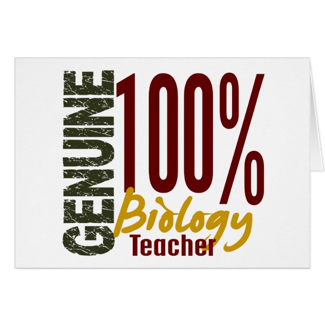 Genuine Biology Teacher (Front Horizontal)