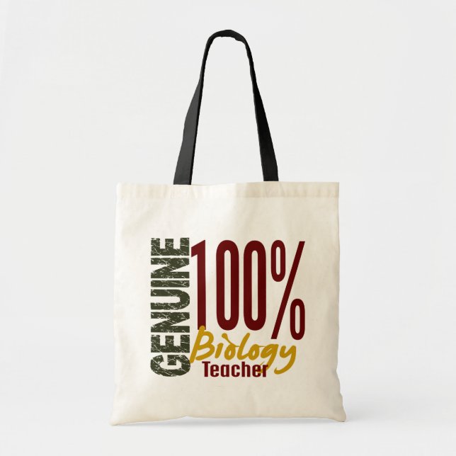 Genuine Biology Teacher Tote Bag (Front)