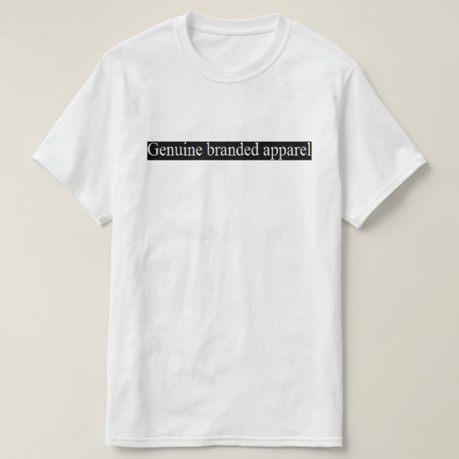 genuine brand t-shirt (Design Front)