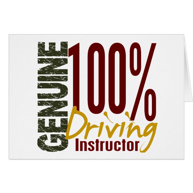 Genuine Driving Instructor (Front Horizontal)