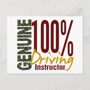 Genuine Driving Instructor Postcard