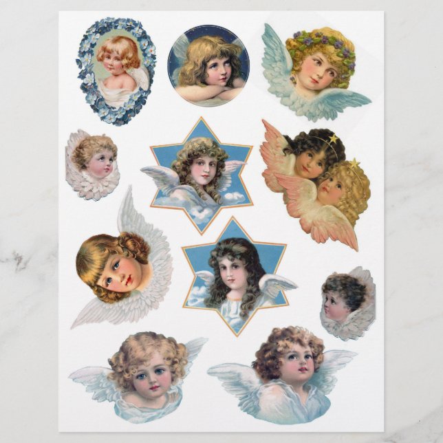 Genuine (Not AI) Victorian Era Angels and Cherubs (Front)