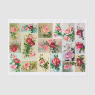 Genuine (not AI) Vintage Roses by Catherine Klein Tissue Paper
