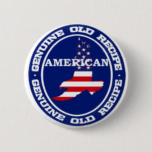 Genuine Recipe American 6 Cm Round Badge