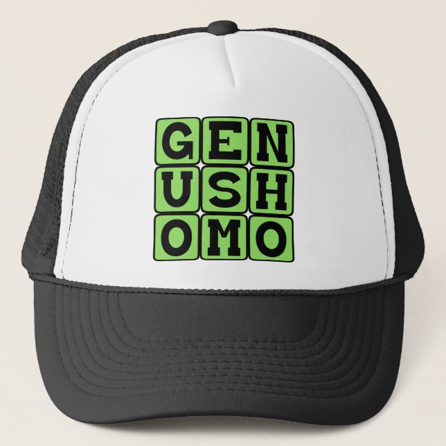 Genus Homo, Classification of Humans Trucker Hat (Front)