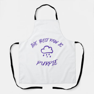 GenX The Best Rain is Purple Apron