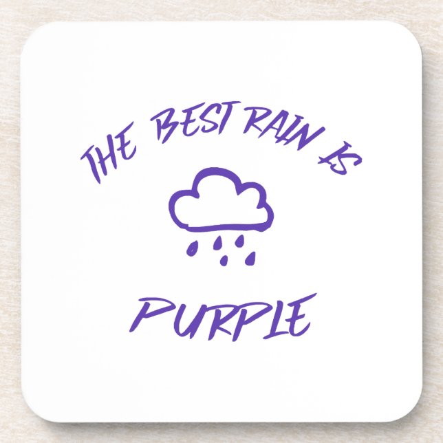 GenX The Best Rain is Purple  Coaster (Front)