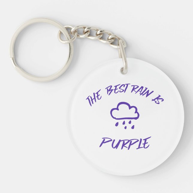 GenX The Best Rain is Purple  Key Ring (Front)