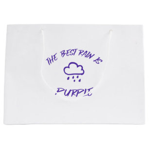 GenX The Best Rain is Purple  Large Gift Bag