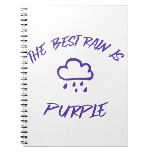 GenX The Best Rain is Purple Notebook
