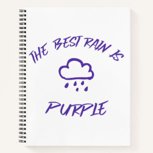 GenX The Best Rain is Purple Notebook
