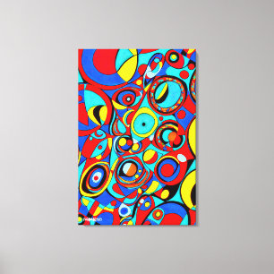 GEO_005, Abstract Geometric Colourful Canvas Print