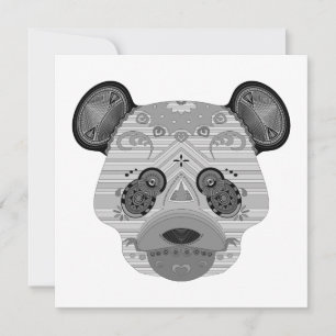 geo bear invitation