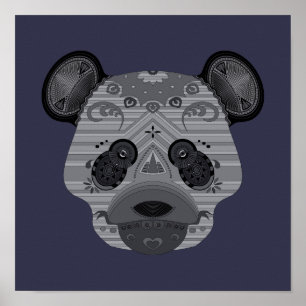 geo bear poster