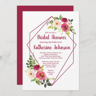 Geo Bridal Shower Invitation