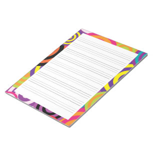 Geo Circles Handwriting Penmanship Practice Paper Notepad