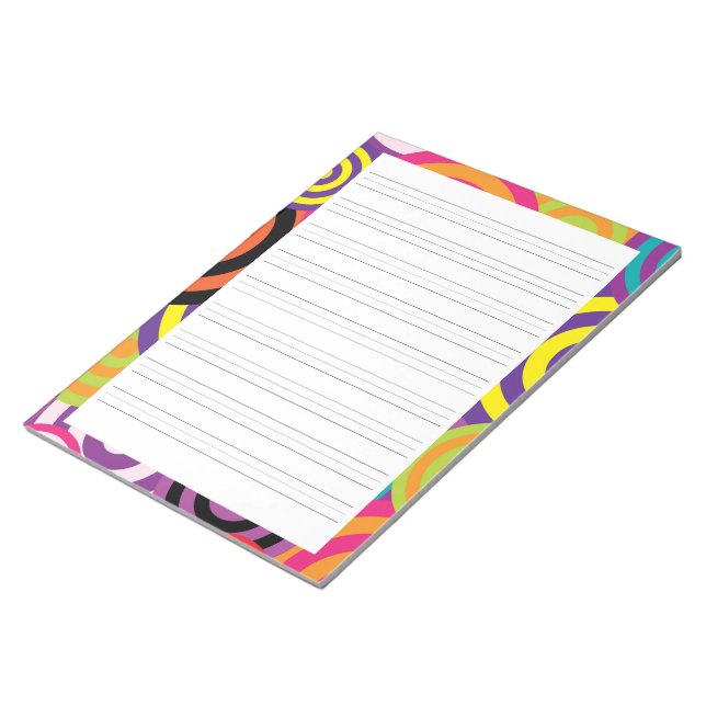 Geo Circles Handwriting Penmanship Practice Paper Notepad (Angled)