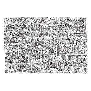 Geo design abstract pattern. pillowcase