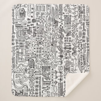 Geo design abstract pattern. sherpa blanket