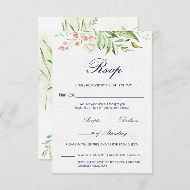 Geo Envy RSVP Card (Front/Back)
