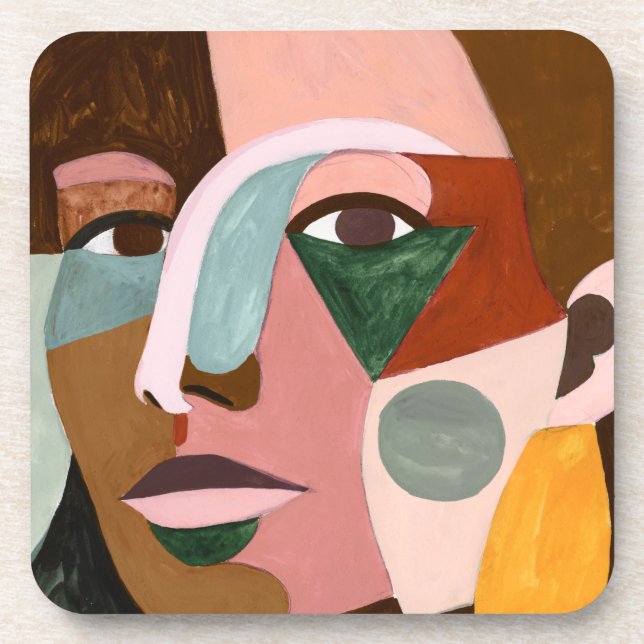 Geo Face Coaster (Front)
