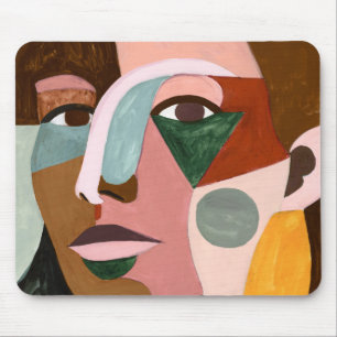 Geo Face Mouse Pad