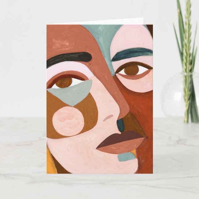 Geo Face Upclose Card (Front)