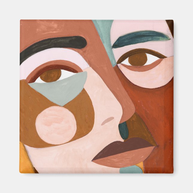 Geo Face Upclose Magnet (Front)