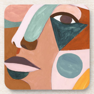 Geo Half Face Coaster