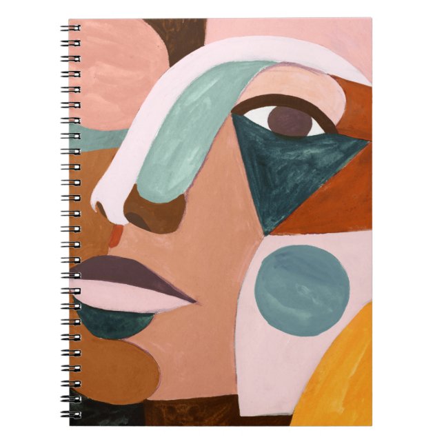 Geo Half Face Notebook (Front)