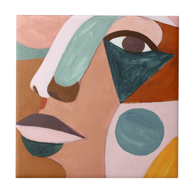 Geo Half Face Tile (Front)