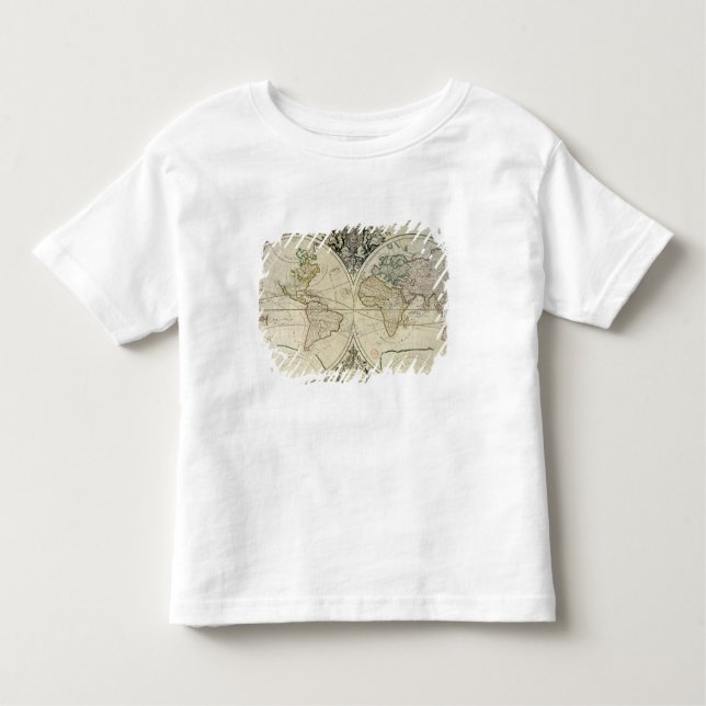 Geo-Hydrographic Mappamonde Toddler T-Shirt (Front)