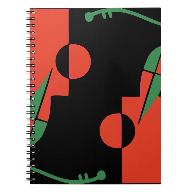 Geo Leaves Spiral Notebook (Front)