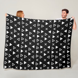 Geo Line Triangle Fleece Blanket