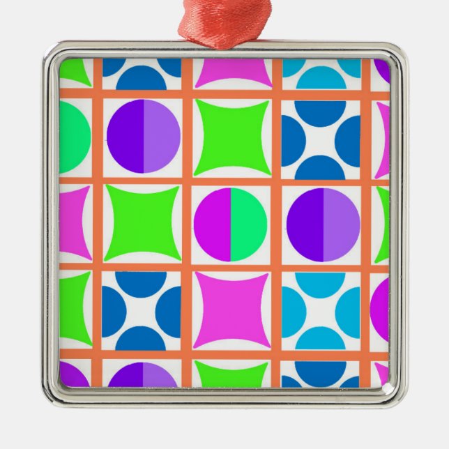 Geo Metal Tree Decoration (Front)