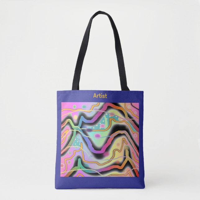 Geo Mix Artist Tote Bag (Front)