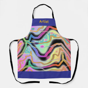 Geo Mix Kitchen Chef Artist Apron