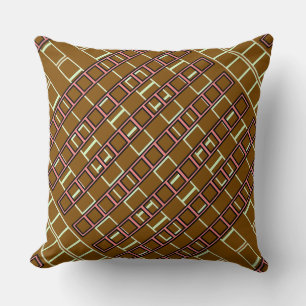 Geo Repeat Brown Cushion