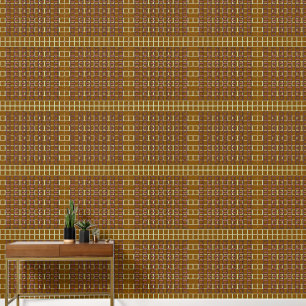 Geo Repeat Brown  Wallpaper