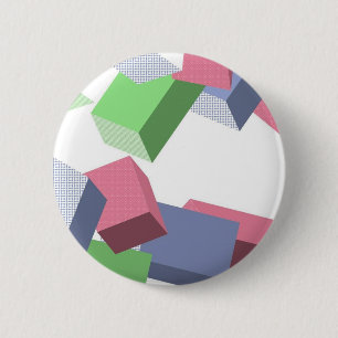 Geo Shapes 6 Cm Round Badge