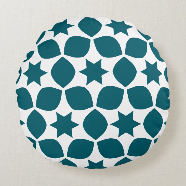 Geo stars round cushion (Front)
