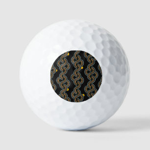 Geo Stripe: Trendy Vintage Design Golf Balls