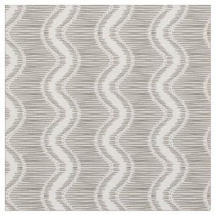 Geo stripes grey waves elegant fabric