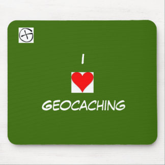 geo symbol, heart, I, Geocaching Mouse Pad