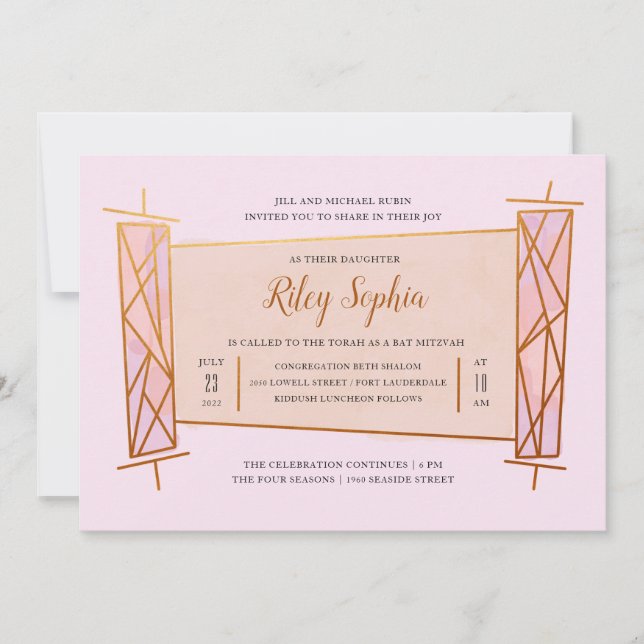 Geo Torah Invitation (Front)