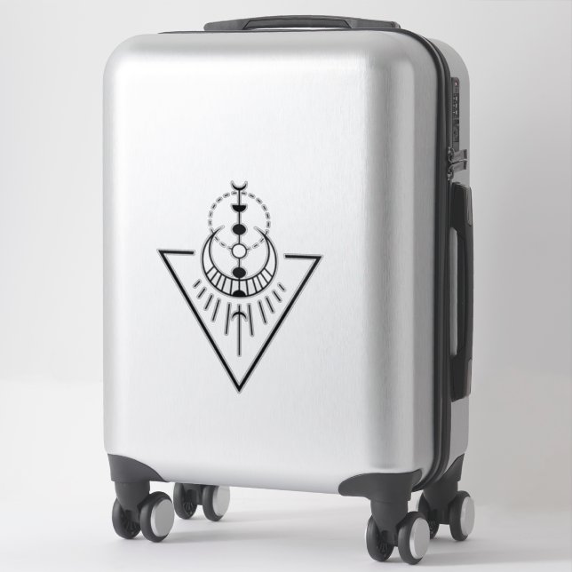 geo triangle moon phases (Suitcase)